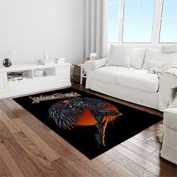 judas priest band rectangle area rug carpet for living room home room decor gift for friends light room jpr30