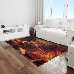 judas priest band rectangle area rug carpet for living room home room decor gift for friends light room jpr38