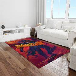 judas priest band rectangle area rug carpet for living room home room decor gift for friends light room jpr4