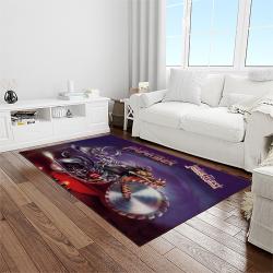 judas priest band rectangle area rug carpet for living room home room decor gift for friends light room jpr41