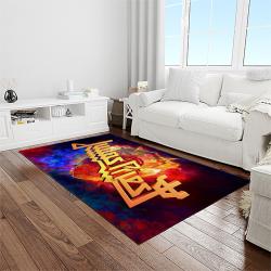 judas priest band rectangle area rug carpet for living room home room decor gift for friends light room jpr5