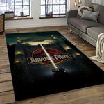 jurassic park movie rectangle area rug for living room home room decor gift for friends and family dark room jrp21