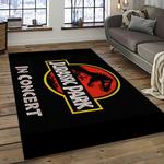 jurassic park movie rectangle area rug for living room home room decor gift for friends and family dark room jrp34