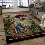 jurassic park movie rectangle area rug for living room home room decor gift for friends and family dark room jrp41