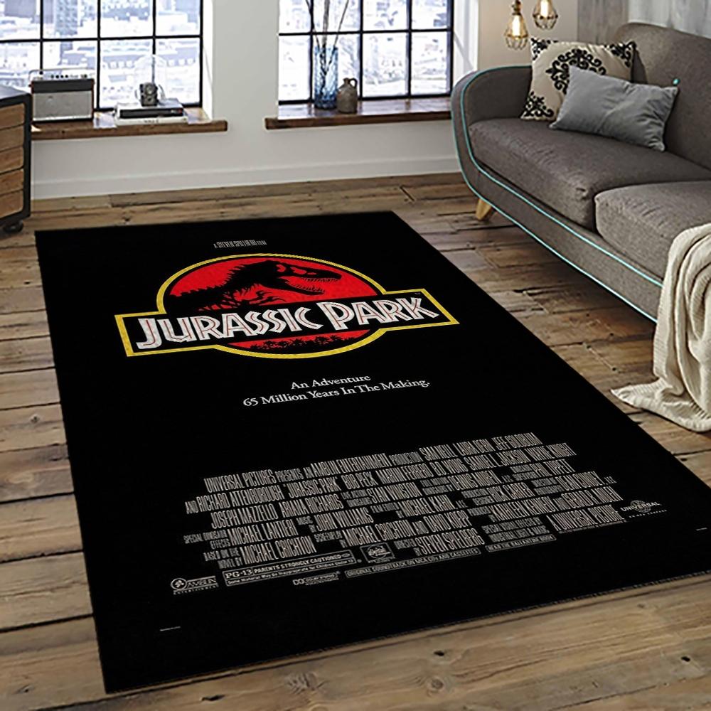 Jurassic Park Movie Rectangle Area Rug For Living Room Home Room Decor Gift For Friends And Family JRP43 jurassic park movie rectangle area rug for living room home room decor gift for friends and family dark room jrp43