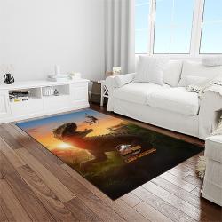 jurassic park movie rectangle area rug for living room home room decor gift for friends and family light room jrp15