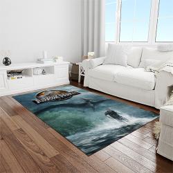 jurassic park movie rectangle area rug for living room home room decor gift for friends and family light room jrp26