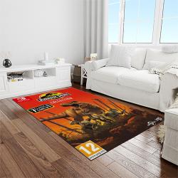 jurassic park movie rectangle area rug for living room home room decor gift for friends and family light room jrp30
