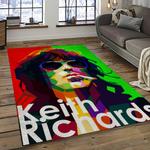 keith richards musician song writer rectangle area rug carpet for living room home room decor gift for friends dark room ktr8