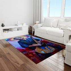 keith richards musician song writer rectangle area rug carpet for living room home room decor gift for friends light room ktr22