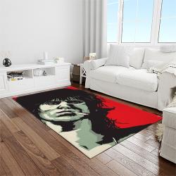 keith richards musician song writer rectangle area rug carpet for living room home room decor gift for friends light room ktr6