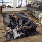 kirk hammett guitarist rectangle area rug for living room home room decor gift for friends and family dark room khm11