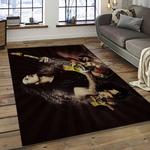 kirk hammett guitarist rectangle area rug for living room home room decor gift for friends and family dark room khm14