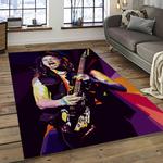 kirk hammett guitarist rectangle area rug for living room home room decor gift for friends and family dark room khm16
