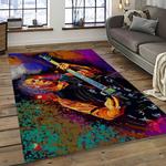 kirk hammett guitarist rectangle area rug for living room home room decor gift for friends and family dark room khm19