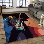 kirk hammett guitarist rectangle area rug for living room home room decor gift for friends and family dark room khm25