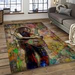 kirk hammett guitarist rectangle area rug for living room home room decor gift for friends and family dark room khm28