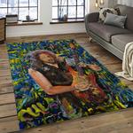 kirk hammett guitarist rectangle area rug for living room home room decor gift for friends and family dark room khm31