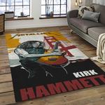 kirk hammett guitarist rectangle area rug for living room home room decor gift for friends and family dark room khm9