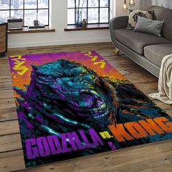 Kong X Godzilla Movies Carpet Rectangle Area Rug For Living Room Home Room Decor Gift For Friends KXG11