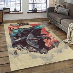 Kong X Godzilla Movies Carpet Rectangle Area Rug For Living Room Home Room Decor Gift For Friends KXG13