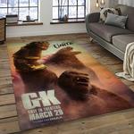 kong x godzilla movies carpet rectangle area rug for living room home room decor gift for friends dark room