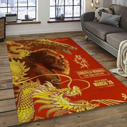Kong X Godzilla Movies Carpet Rectangle Area Rug For Living Room Home Room Decor Gift For Friends KXG19