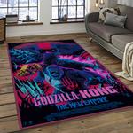 kong x godzilla movies carpet rectangle area rug for living room home room decor gift for friends dark room