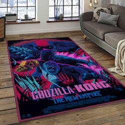 Kong X Godzilla Movies Carpet Rectangle Area Rug For Living Room Home Room Decor Gift For Friends KXG21