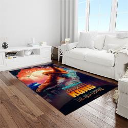 kong x godzilla movies carpet rectangle area rug for living room home room decor gift for friends light room