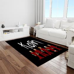 korn band rectangle area rug carpet for living room home room decor gift for friends light room krn37