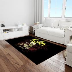 korn band rectangle area rug carpet for living room home room decor gift for friends light room krn43
