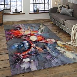Lars Ulrich Drummer Rectangle Area Rug For Living Room Home Room Decor Gift For Friends And Family LUI10