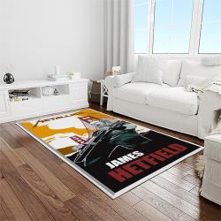 lars ulrich drummer rectangle area rug for living room home room decor gift for friends and family light room lui6