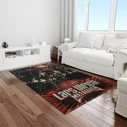 lars ulrich drummer rectangle area rug for living room home room decor gift for friends and family light room lui7