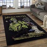 megadeth band rectangle area rug carpet for living room home room decor gift for friends dark room mgd1