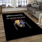 megadeth band rectangle area rug carpet for living room home room decor gift for friends dark room mgd28
