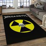 megadeth band rectangle area rug carpet for living room home room decor gift for friends dark room mgd30