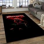 megadeth band rectangle area rug carpet for living room home room decor gift for friends dark room mgd34