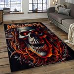 megadeth band rectangle area rug carpet for living room home room decor gift for friends dark room mgd40