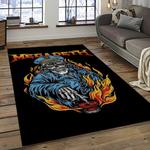 megadeth band rectangle area rug carpet for living room home room decor gift for friends dark room mgd42