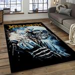 megadeth band rectangle area rug carpet for living room home room decor gift for friends dark room mgd47
