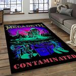 megadeth band rectangle area rug carpet for living room home room decor gift for friends dark room mgd50