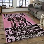 megadeth band rectangle area rug carpet for living room home room decor gift for friends dark room mgd52