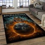 megadeth band rectangle area rug carpet for living room home room decor gift for friends dark room mgd54