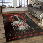 megadeth band rectangle area rug carpet for living room home room decor gift for friends dark room mgd56