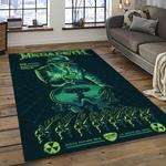 megadeth band rectangle area rug carpet for living room home room decor gift for friends dark room mgd57