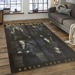 megadeth band rectangle area rug carpet for living room home room decor gift for friends dark room mgd59