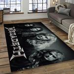 megadeth band rectangle area rug carpet for living room home room decor gift for friends dark room mgd6