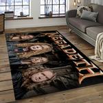 megadeth band rectangle area rug carpet for living room home room decor gift for friends dark room mgd7